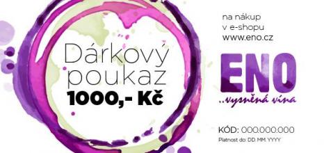Dárkový voucher v hodnotě 1000 Kč